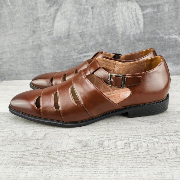 Stacey Adams Men Size 12M (EU45) Calderon Cognac  NIB main image 4